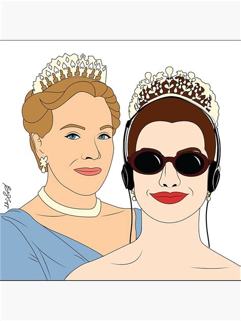 The Princess Diaries Poster Illustration Sticker For Sale By