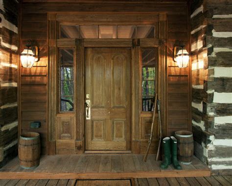 Log Cabin Style Front Door Ideas Pictures Remodel And Decor