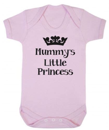 Mummys Little Princess Pink Soft 100 Cotton Bodysuit New Baby Daughter