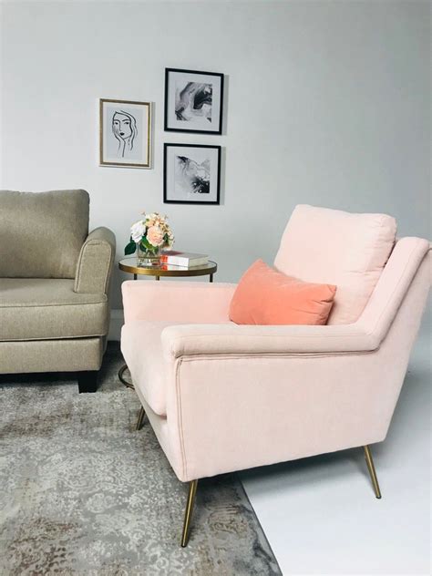 Cambridge Accent Chair In Blush Accent Chairs Pink Chair Cozy