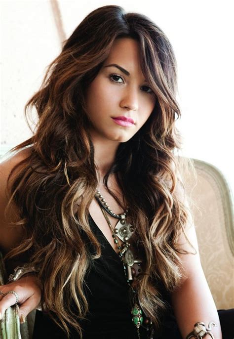 Deep And Delicious Big Wave Hairstyle For Long Hair Demi Lovato
