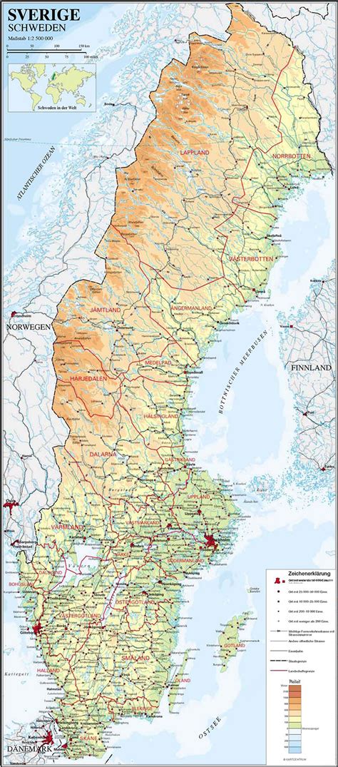 ___ schweden lageplan von schweden reiseziel schweden, eines der skandinavischen länder nordeuropas auf der skandinavischen halbinsel. Landkarte Schweden