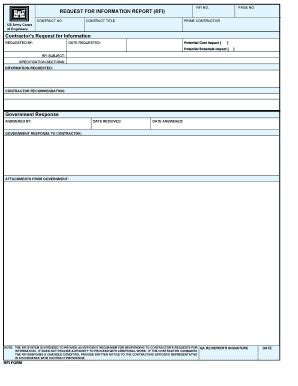 rfi form fill   sign printable  template signnow