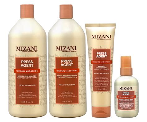 Mizani Press Agent Shampoo 338oz Conditioner 338oz Cream 5oz