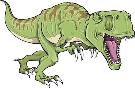 Arte Di Vettore Del Dinosauro Del Tyrannosaurus Illustrazione