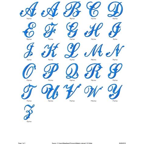 Matrizes Bordados 8 Tipo De Alfabeto Cursivo Lindas Letras R 1700