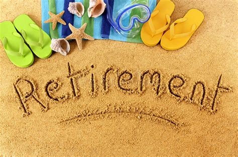 Retirement Beach Vacation Writing Concept Stock Photo Image Of