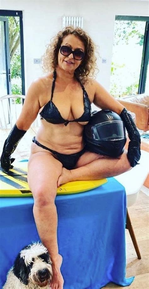 Nadia Sawalhas Sexiest Snaps At 58 Leather Look Teeny Bikinis And Fully Nude Big World Tale