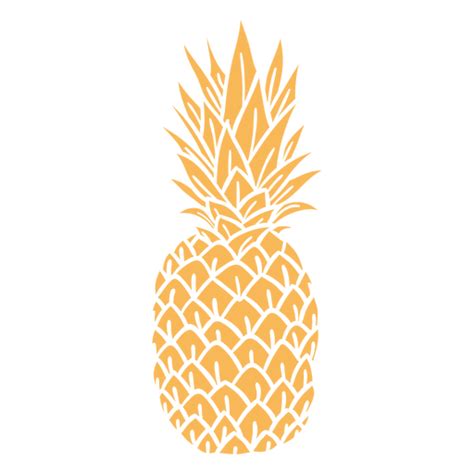 Realistic Silhouette Pineapple Design Transparent Png And Svg Vector File