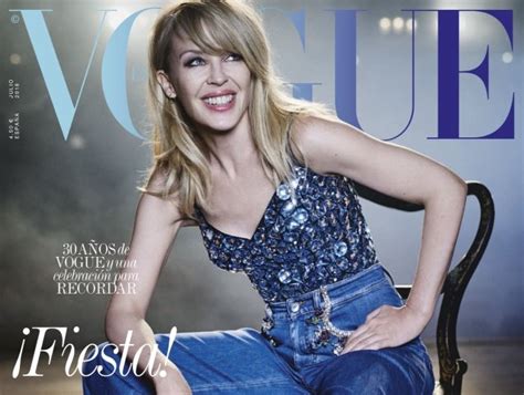 Kylie Minogue Vogue Spain July 2018 Thefashionspot