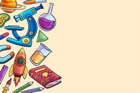 Free Vector Hand Drawn Science Education Background Theme