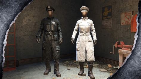 Fallout 4 Black And White Enclave Colonel Uniform ~mod Showcase~ W