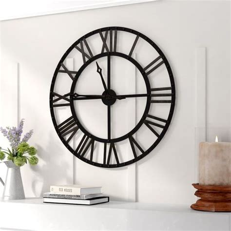 Metallic Arts Premium Radial Black Stainless Steel Wall Clock For Home