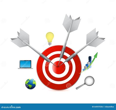 Target Infographics With Arrows Element Of Chart Graph Diagram With