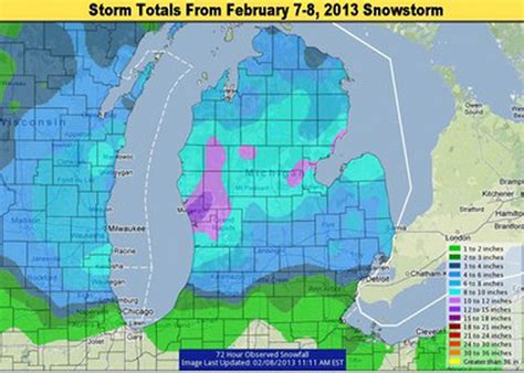 Michigan Snowstorm Weather Update And The Winner Of Top Snowfall