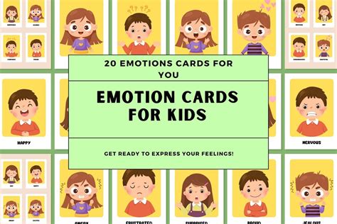 Emotion Cards For Kids Learning Activity Printable Kids Road Trip