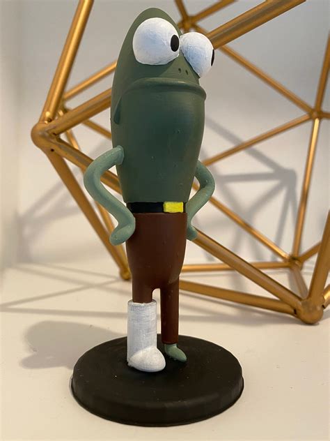 Fred The Fish My Leg 3d Print Handpainted Figurine Etsy Canada In