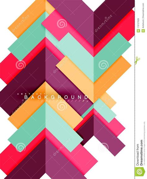 Multicolored Abstract Geometric Shapes Geometry Background For Web