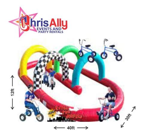 Giant Tricycle W Race Track Trike Track Event And Party Rentals