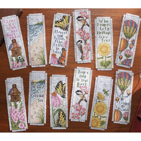 Shop Inspired By Nature Bookmarks Counted Cross Stitch Kit Free