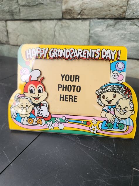 Vintage Jollibee Happy Grandparents Day Picture Frame On Carousell