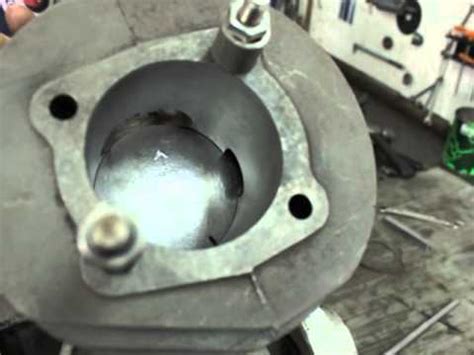 Port matching porting and trenching two stroke engine cases. Transfer port timing measuring - YouTube