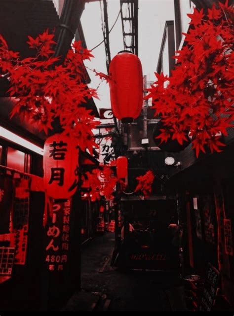 تَنسِـيقات مُغلَق Red And Black Wallpaper Aesthetic Japan