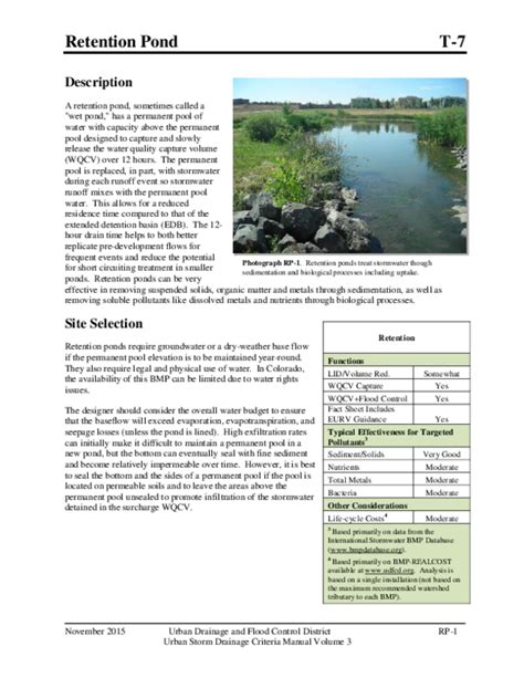 (PDF) Urban Drainage and Flood Control District RP-1 Urban Storm Drainage Criteria Manual Volume ...