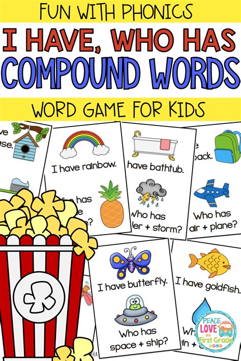 Compound Words I Have Who Has Compound Word Game Compound Words