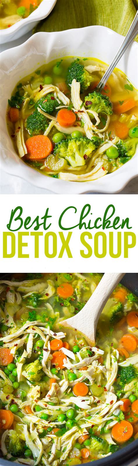 This detox chicken soup is everything you need to set new habits. Chicken Detox Soup | Water Detox