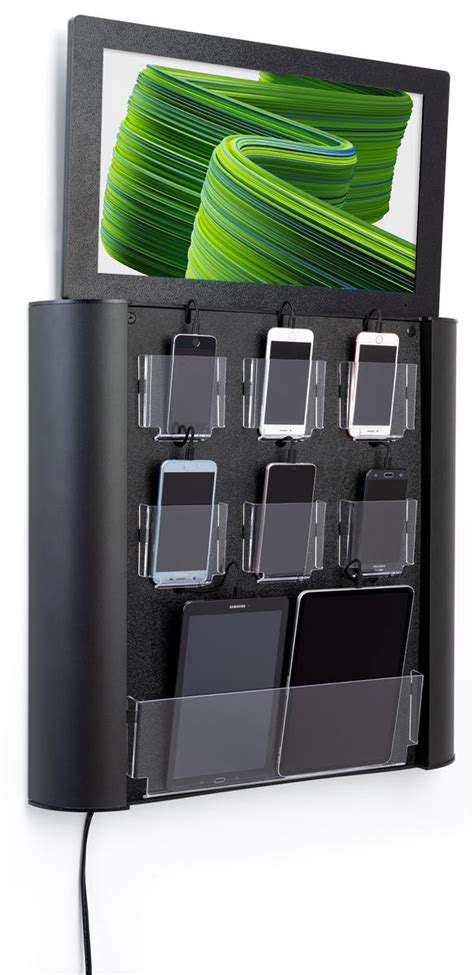 Wall Mounted Digital Cell Phone Charging Station 8gb Storage
