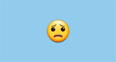 😟 Worried Face Emoji On Samsung One Ui 20