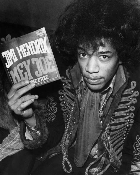 Jimi Hendrix With Copy Of Hey Joe Single At The Star Club In March 1967