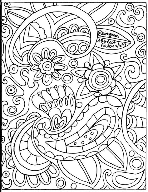 Coloring Book Pages Designs Coloring Page World Paisley Flower Pattern