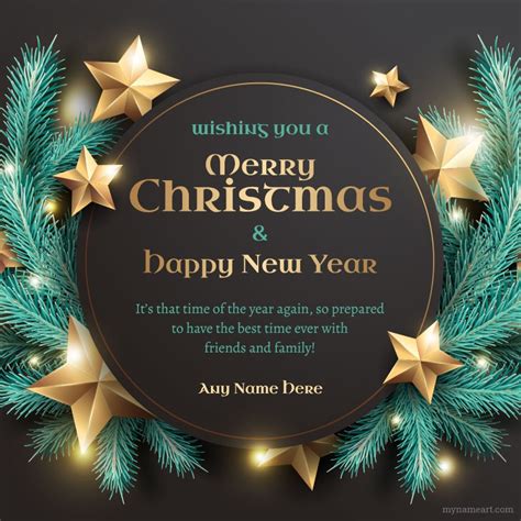 Merry Christmas And Happy New Year 2022 Greeting Cards