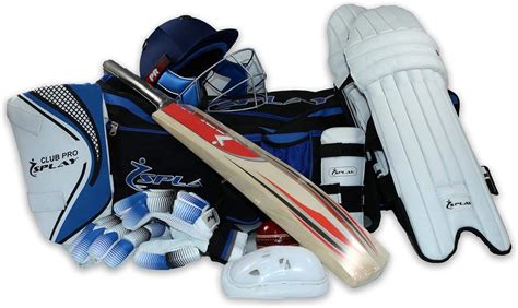 Splay Pro Complete Cricket Kit Set Right Handed Willow Cricket Bat