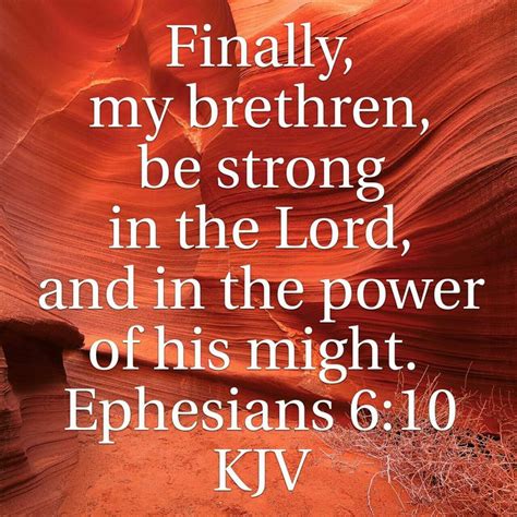 Read the book of ephesians online. Ephesians 6 : 10 KJV | Faith inspiration, King james bible ...