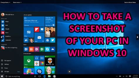How To Take Screenshot Of Your Pc In Windows 10 Youtube