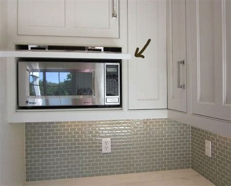 How To Hide A Microwave Building It Into A Vented Cabinet Built In