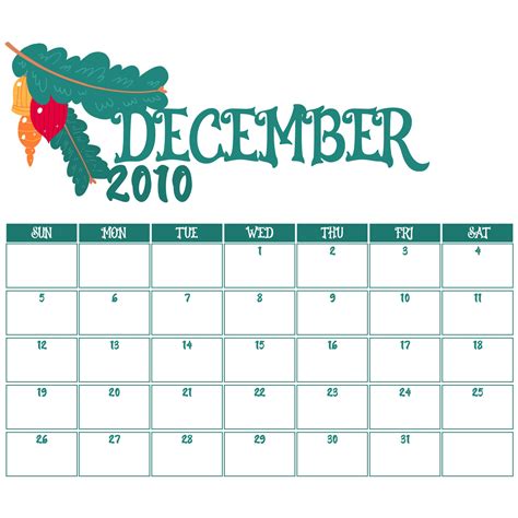 Printable December Calendar Numbers Printable Word Searches