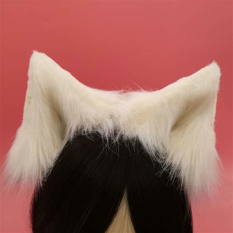 Realistic Cat Ears Light Pink Cat Ears Fox Ears Wolf Ears Etsy