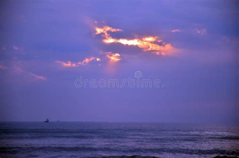 Morning And Sunrise Time At Hat Chao Samran Beach Stock Photo Image