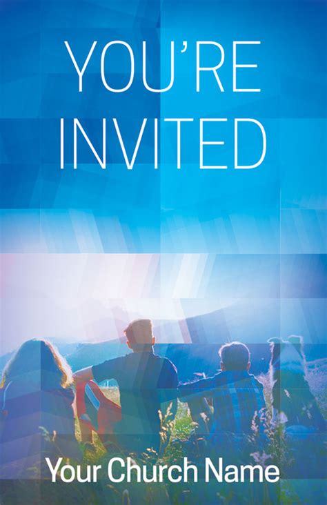 Modern Mosaic Welcome Invitecard Church Invitations Outreach Marketing