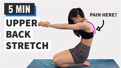 5 Min Rhomboid Stretches Relieve Pain In Shoulder Blades Youtube
