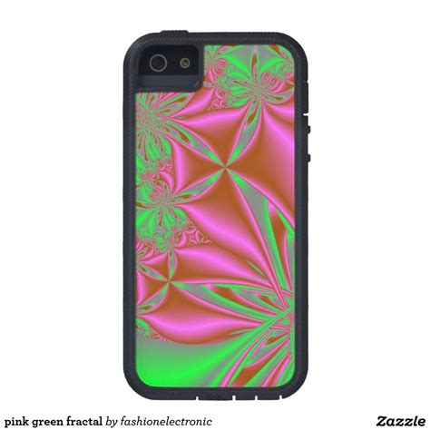 Pink Green Fractal Iphone Se55s Case Pink Iphone Cases Pink Cases