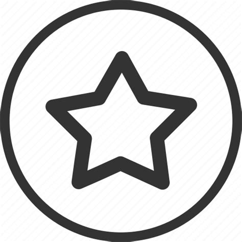 Circle Favourite Rating Star Icon