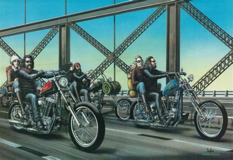 Dave Mann Er June 82 The Bridge 1562 X 1072 David Mann Biker Art