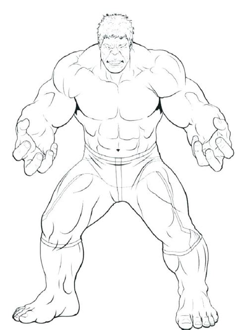 Dibujo De Hulk Para Colorear Dibujos Para Colorear
