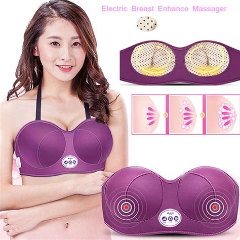 Electric Breast Massager Bra Vibration Chest Heated Massage Stimulator Enhancer Shopee Malaysia