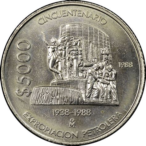 Pesos Oil Industry Mexico Coin Value